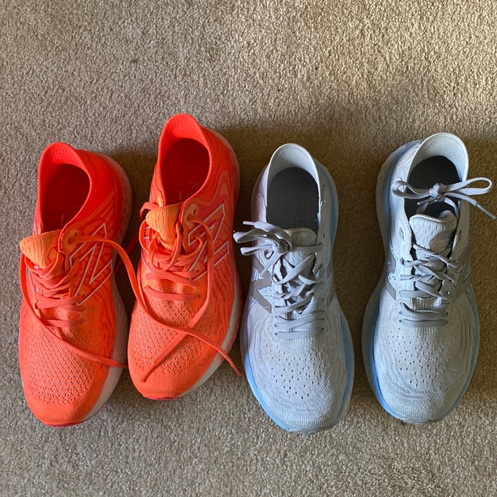 New balance women’s sneakers - blue are sold!  Only orange left for 30.00